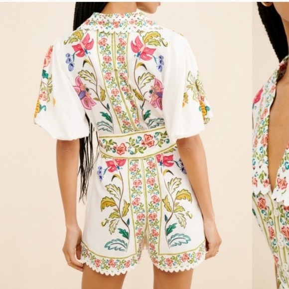 Farm Rio Floral Insects Romper - Picture 7 of 9